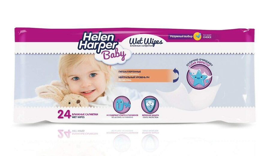 Helen Harper Baby wet wipes 72 pcs.