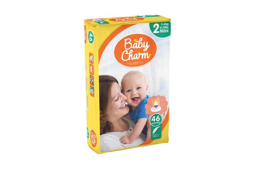 Baby Charm Superdry MINI (3-6 kg) Diaper 46 pcs.