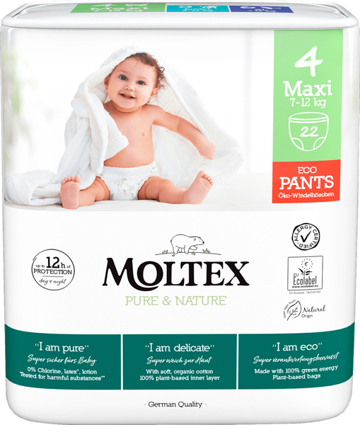 Moltex Pure&Nature MAXI (7-12 kg) Pants 22 pcs.