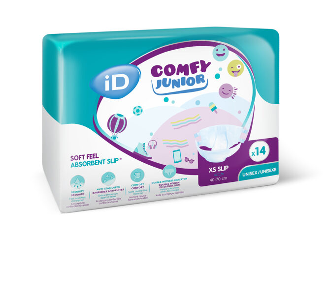 iD Comfy JUNIOR Slip (4-7 Years) diapers 14 pcs.