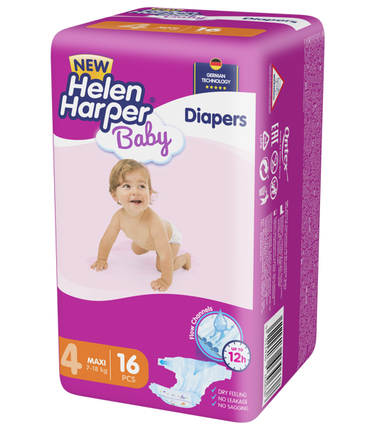 Helen Harper Baby MAXI (7-14 kg) Diapers 16 pcs.