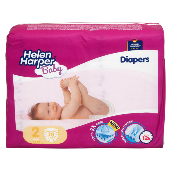 Helen Harper Baby MINI (4-10kg) Diapers 78 pcs.