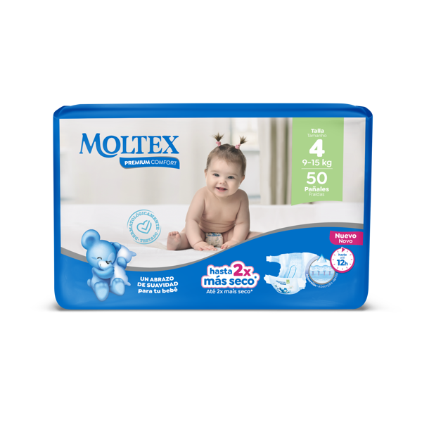 Moltex  Premium  Comfort MAXI (9-15 kg) Diaper 50 pcs.