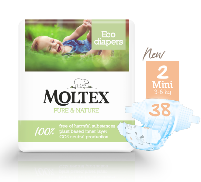 Moltex MINI (3-6 kg) Diaper 38 pcs.