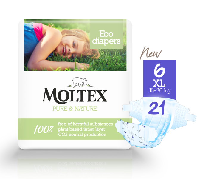 Moltex XL (17-28 kg) Diaper 21 pcs.