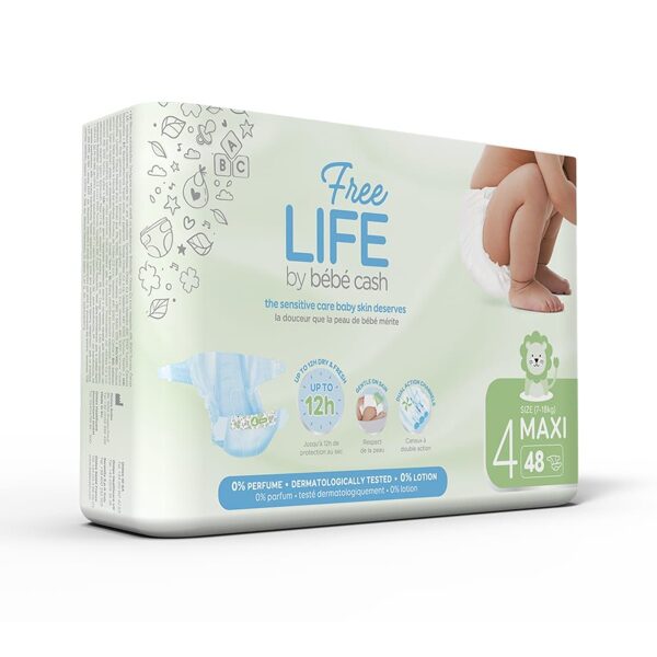 Freelife Bebe Cash MAXI (7-18 kg) Diapers 48 pcs.